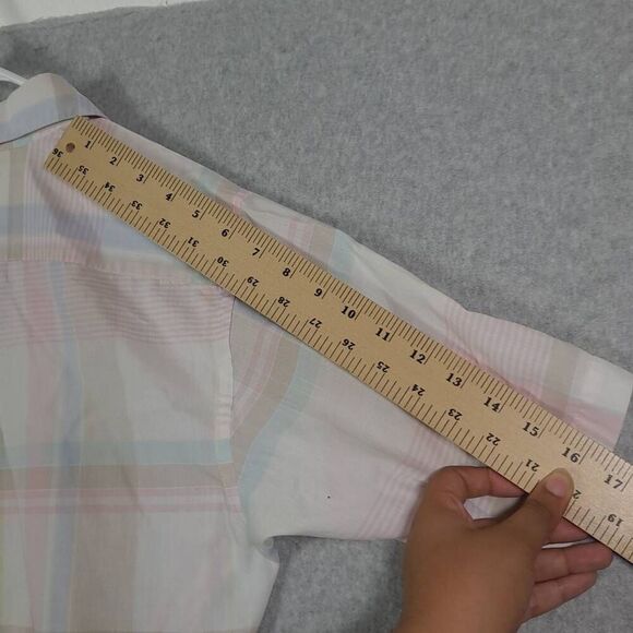 Christian Dior Button Down Plaid Shirt Large Slim Fit - Picture 7 of 8